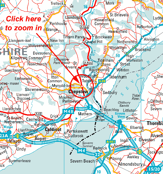 Monmouthshire map